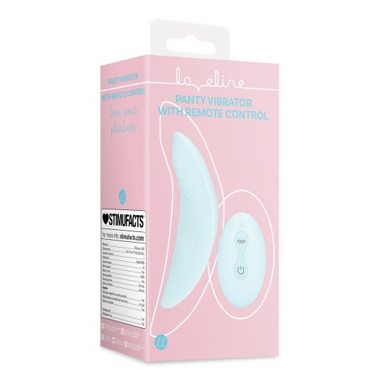 PANTY VIBRATOR WITH REMOTE CONTROL - ARCTIC BLUE