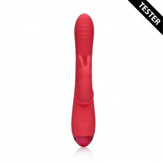 SWINGING RABBIT G-SPOT VIBRATOR - BRIGHTO RED - TESTER