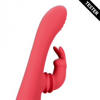 SWINGING RABBIT G-SPOT VIBRATOR - BRIGHTO RED - TESTER