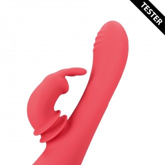 SWINGING RABBIT G-SPOT VIBRATOR - BRIGHTO RED - TESTER