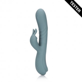 FINGERING MOTION RABBIT VIBRATOR - WEATHERVANE GREY - TESTER