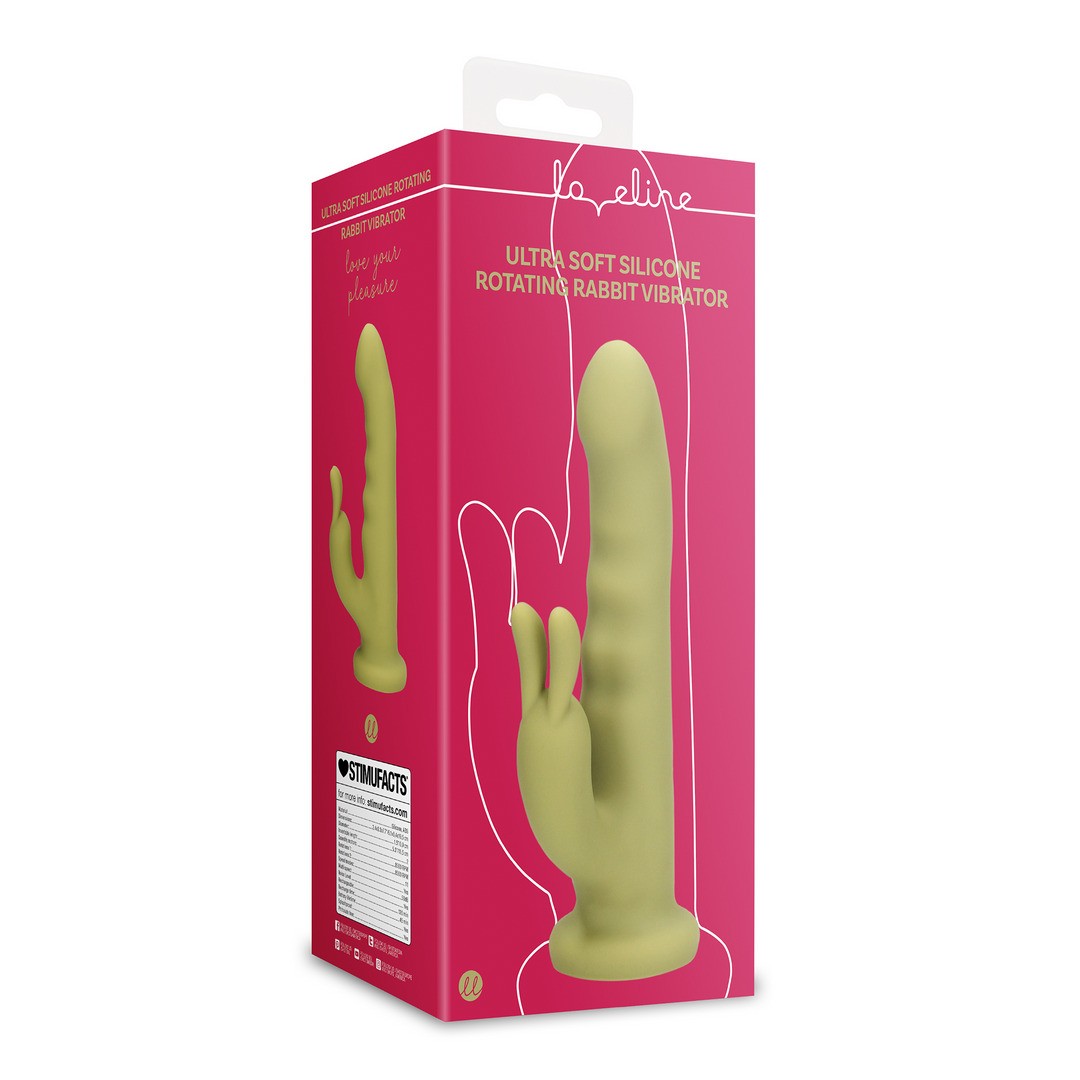 ULTRA SOFT SILICONE ROTATING RABBIT VIBRATOR - SPRING SAGE