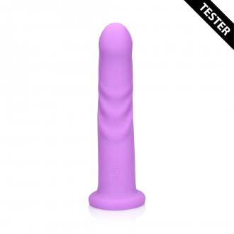 ULTRA SOFT SILICONE ROTATING G-SPOT VIBRATOR - LAVENDER SPECTACLE - TESTER