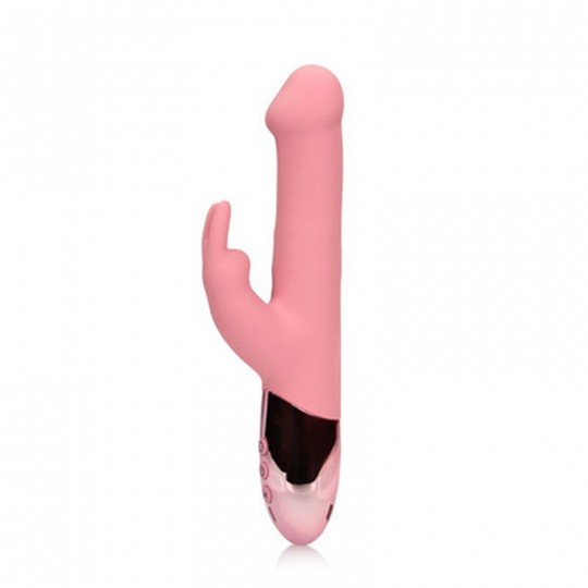 ROTATING BEADS RABBIT VIBRATOR - PINK ARABESQUE