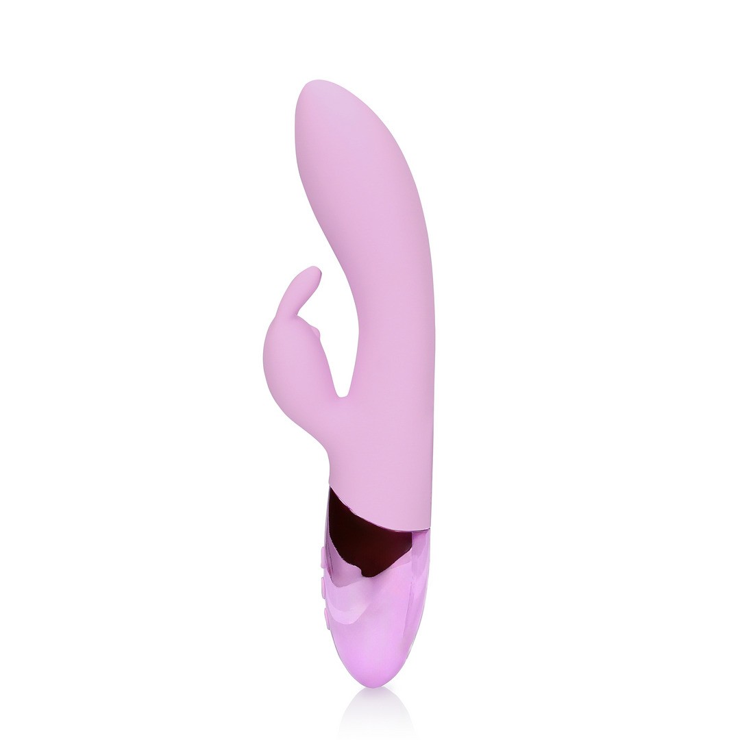 ULTRA SOFT SILICONE RABBIT VIBRATOR - EXOTIC FUCSHSIA