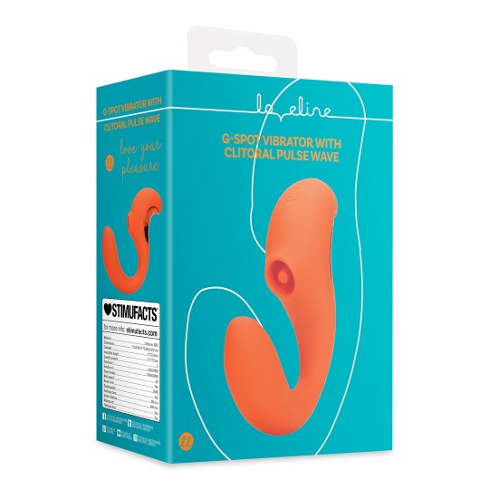 G-SPOT VIBRATOR WITH CLITORAL PULSE WAVE - UNTAMED ORANGE