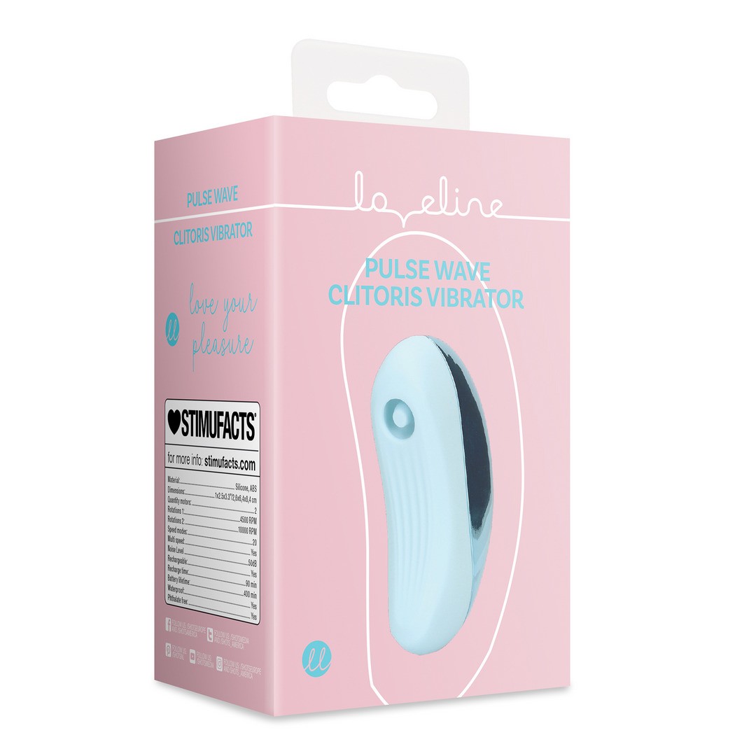 PULSE WAVE CLITORIS VIBRATOR - ARCTIC BLUE