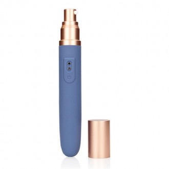 TRAVEL VIBRATOR WITH LUBE COMPARTMENT AND PUMP - BLUE HORIZON