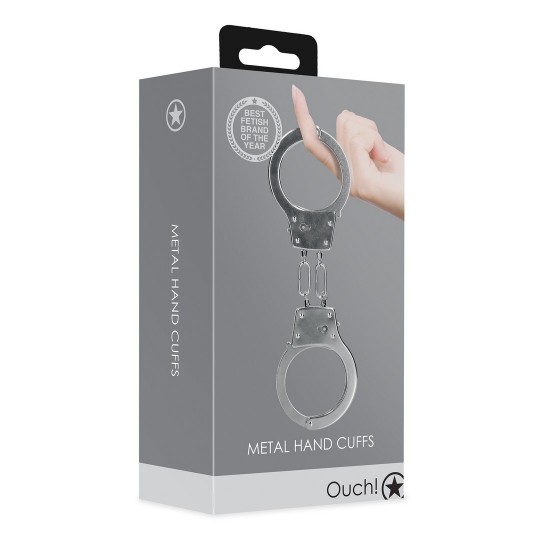 METAL HAND CUFFS - SILVER