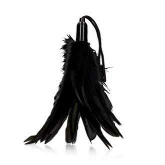 SMALL FEATHER TICKLER - BLACK