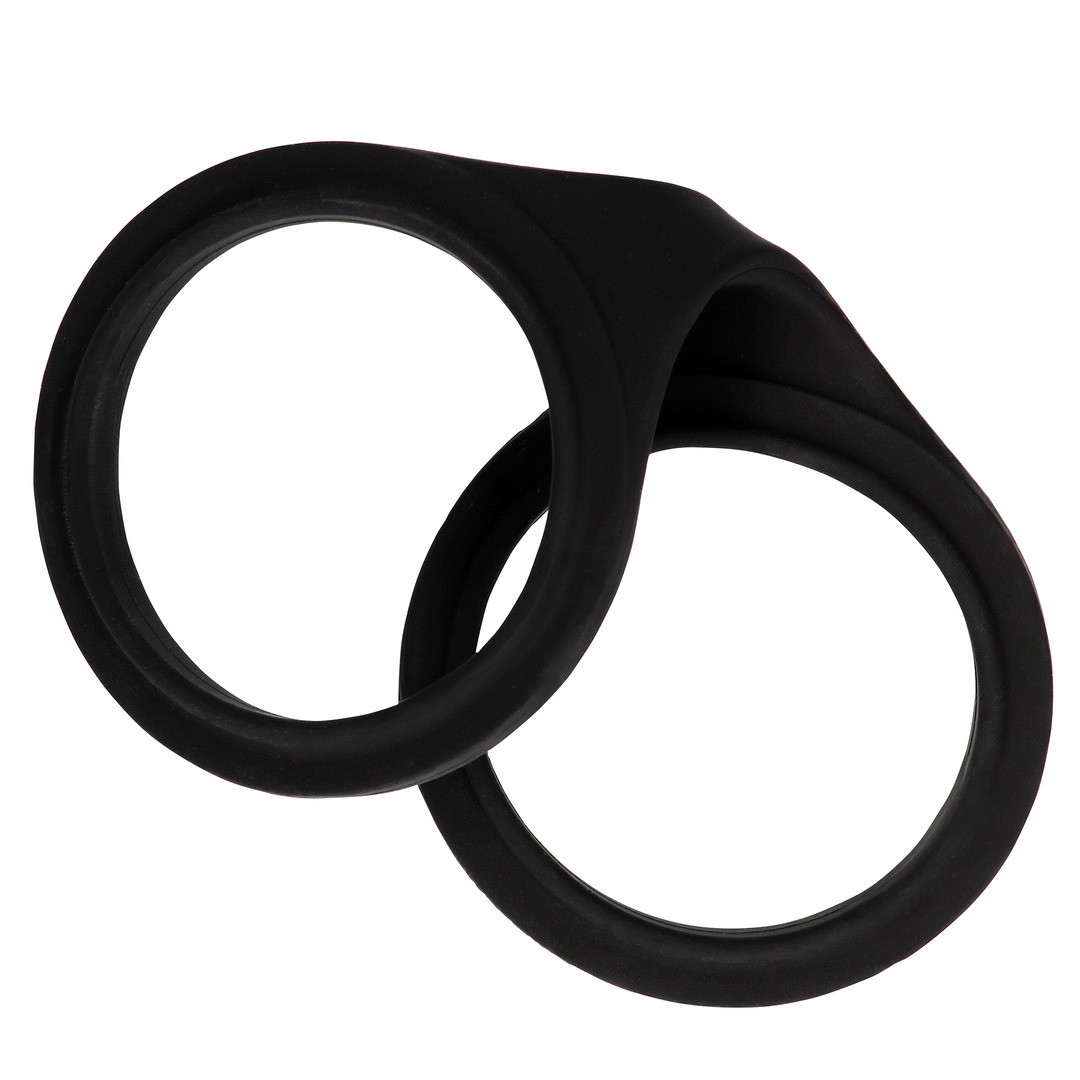 SILICONE HAND CUFFS - BLACK