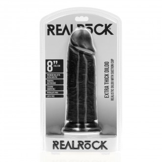 EXTRA THICK STRAIGHT WITHOUT BALLS 8 / 20,3 CM - BLACK