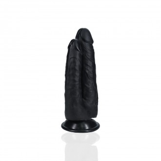 DOUBLE TROUBLE DILDO 5/6 - 12,7/15,2 CM - BLACK