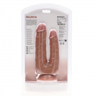 DOUBLE TROUBLE DILDO 5/6 - 12,7/15,2 CM - TAN