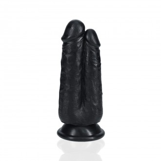 TWO IN ONE DILDO 5/6 - 12,7/15,2 CM - BLACK