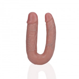 U SHAPED DOUBLE DILDO 5 / 12,7 CM - FLESH