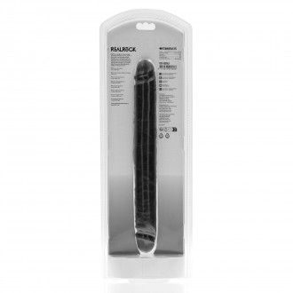 SLIM DOUBLE ENDED DONG 12 / 30,5 CM - BLACK