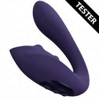 YUKI - RECHARGEABLE DUAL MOTOR - G-SPOT VIBRATOR WITH MASSAGING BEADS - PURPLE - TESTER