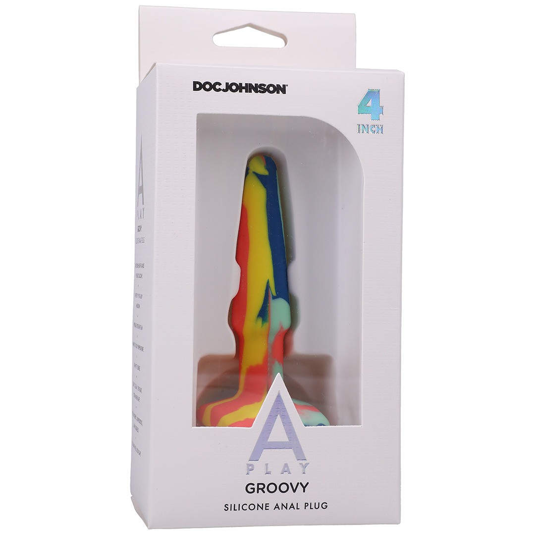 GROOVY - SILICONE ANAL PLUG - 4&#039;&#039; / 10 CM