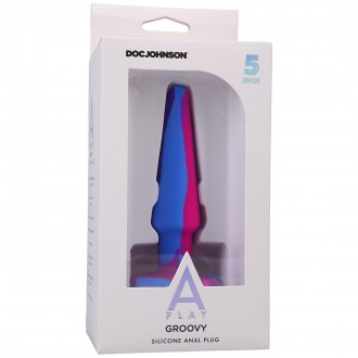 PLUG ANAL SILICONE - GROOVY  - 5\'\' / 12 CM DOC JOHNSON