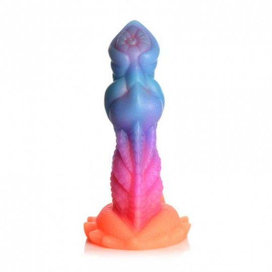 AQUA COCK - GLOW-IN-THE-DARK SILICONE DILDO