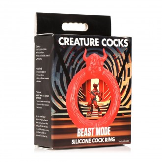 BEAST MODE - SILICONE COCK RING - RED