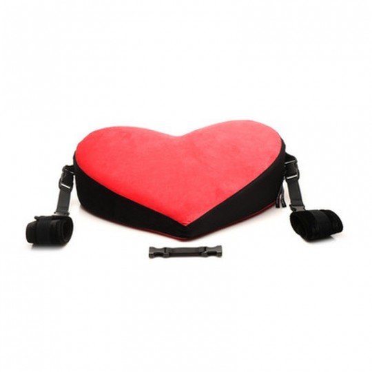 BONDAGE LOVE PILLOW - BLACK/RED