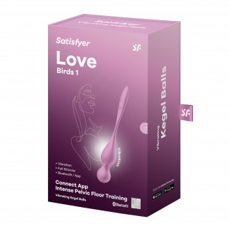 BOLAS VAGINALES CON VIBRACIÓN LOVE BIRDS 1 PINK SATISFYER