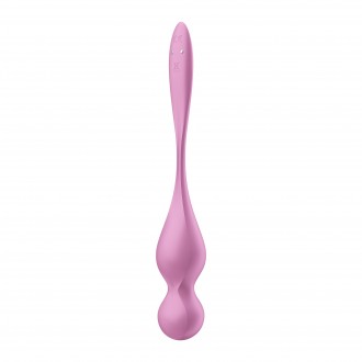 BOLAS VAGINAIS COM VIBRAÇÃO LOVE BIRDS 1 ROSA SATISFYER