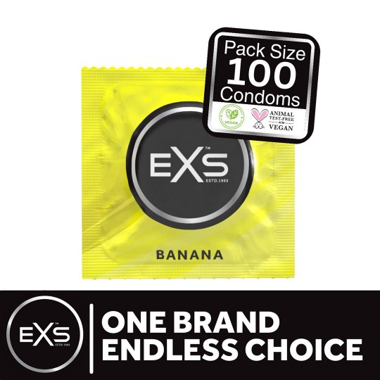 EXS BANANA - CONDOMS - 100 PIECES