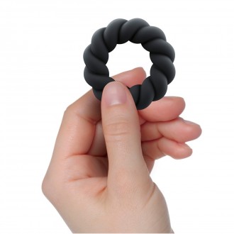 TWIST - NON-VIBRATING COCKRING - BLACK