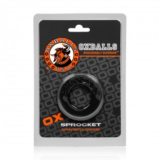 SPROCKET - NO-ROLL COMFORT COCKRING - BLACK