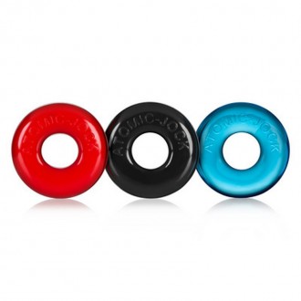 RINGER - 3-PACK OF DO-NUT-1 COCKRINGS - MULTI