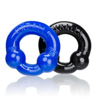 ULTRABALLS - 2-PACK NODULE PRESSURE COCKRINGS - BLACK / POLICE BLUE