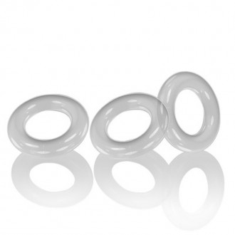 WILLY RINGS - 3-PACK STRETCHY COCKRINGS - CLEAR