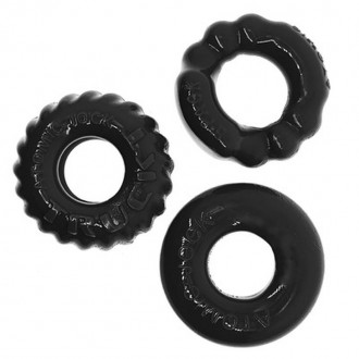 BONEMAKER - 3-PACK BONER COCKRING KIT - BLACK