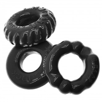 BONEMAKER - 3-PACK BONER COCKRING KIT - BLACK