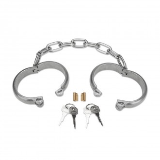 HEAVY DUTY HAND CUFFS - SILVER