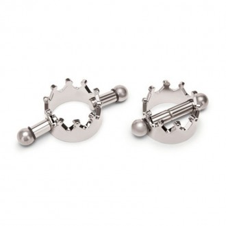 MAGNETIC NIPPLE CROWN CLAMPS - SILVER