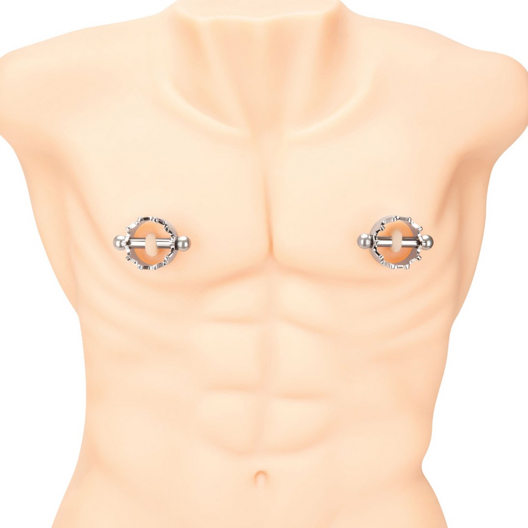 MAGNETIC NIPPLE CROWN CLAMPS - SILVER