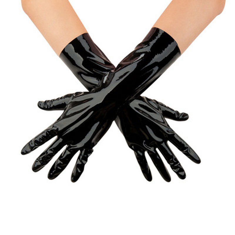 LATEX GLOVES - LARGE - BLACK