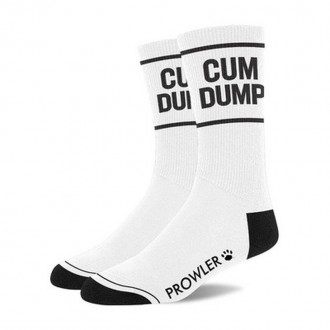 CUM DUMP SOCKS - WHITE/BLACK