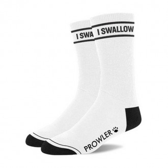 I SWALLOW SOCKS - WHITE/BLACK