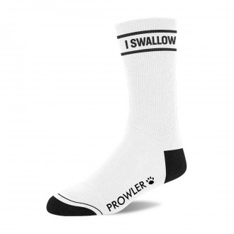 I SWALLOW SOCKS - WHITE/BLACK