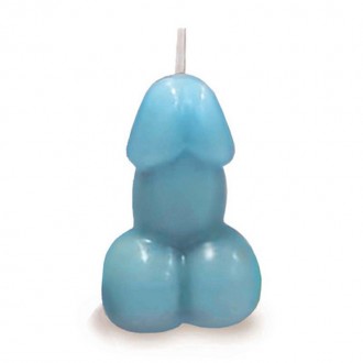 EDEN’S CANDLE - VANILLA SCENTED PENIS - BLUE