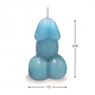 EDEN’S CANDLE - VANILLA SCENTED PENIS - BLUE