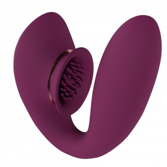 TWITCH 3 - RECHARGEABLE VIBRATOR AND SUCTION - BURGUNDY