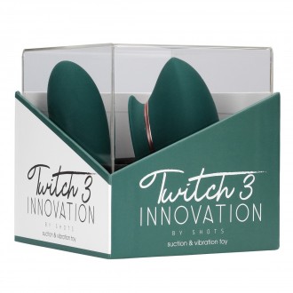 TWITCH 3 - RECHARGEABLE VIBRATOR AND SUCTION - FOREST GREEN