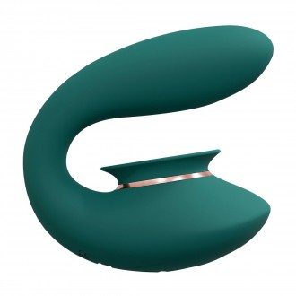 TWITCH 3 - RECHARGEABLE VIBRATOR AND SUCTION - FOREST GREEN