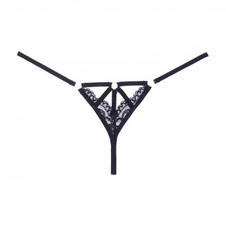 ALLURE DO NOT DISTURB - LACE THONG - BLACK